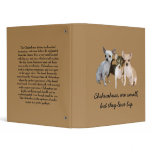 Chihuahua Happy Trio Binder