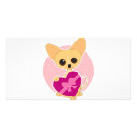 Chihuahua Heart Picture Card