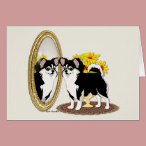 Chihuahua In A Mirror Card by KandeeK9Designs Chihuahua In A Mirror Card
