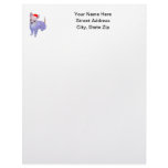 Chihuahua in Santa Hat Customized Letterhead