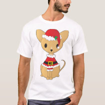 Chihuahua in Santa Suit t-shirts