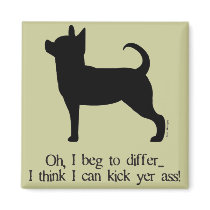 Chihuahua Kick Ass Magnet