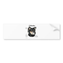 Chihuahua (long) History Design bumper stickers by GreyWolfCreation Chihuahua (long) History Design bumper stickers