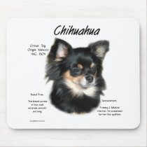Chihuahua (long) History Design Mousepad