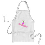 Chihuahua Longboard Surfer Girl aprons
