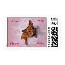 Chihuahua Love Hugs Kisses Woof postage
