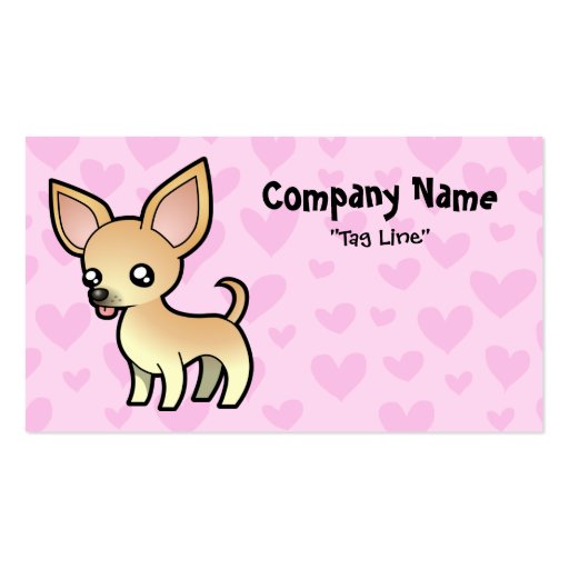 Chihuahua Love (smooth coat) Business Card (front side)