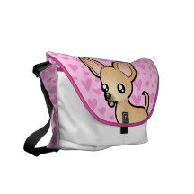 Chihuahua Love (smooth coat) Courier Bags
