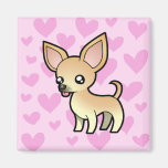 Chihuahua Love (smooth coat) Refrigerator Magnet