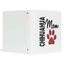 Chihuahua Mom 2 Vinyl Binder