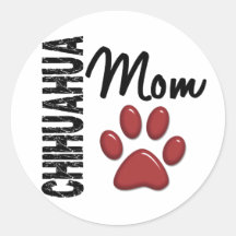 Chihuahua Mom 2 Stickers