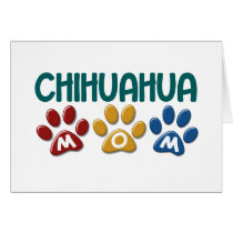 CHIHUAHUA Mom Paw Print 1 Card