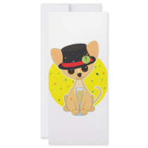 Chihuahua New Year Rack Card Template