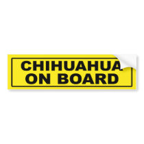 Chihuahua on Board bumper stickers by RayBarnsbury Chihuahua on Board bumper stickers