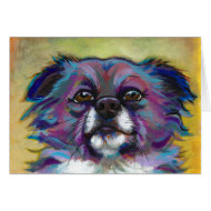 Chihuahua painting art adorable dog - The Optimist card