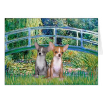 Chihuahua Pair - Bridge Card