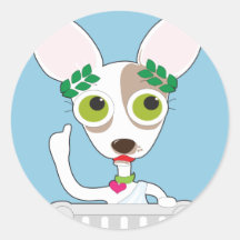 Chihuahua Philosopher Stickers