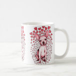 Chihuahua Pink Hearts Valentine's Day Mug