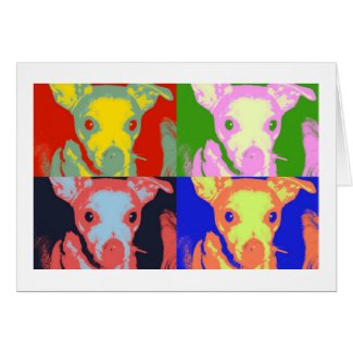 Chihuahua Pop Art Card