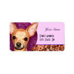 Chihuahua Portrait Personalized Address Labels