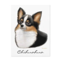 Chihuahua Postcard by twopurringcats Chihuahua Postcard