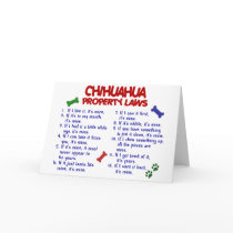 CHIHUAHUA Property Laws 2 cards by poochloverstuff CHIHUAHUA Property Laws 2 cards
