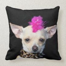 Chihuahua punk dog American Mojo pillow