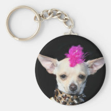 Chihuahua Punk keychain