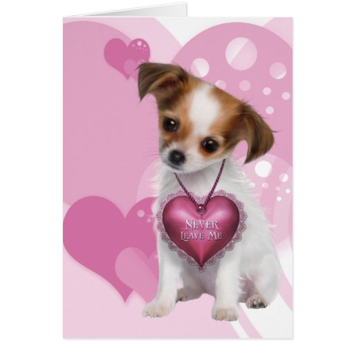 Chihuahua Puppy Love Valentine Stationery Note Card | Zazzle