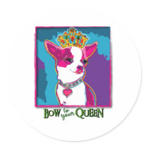 Chihuahua Queen Stickers