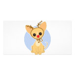Chihuahua Rudolf Photo Greeting Card