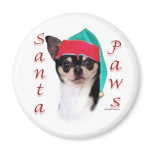 Chihuahua Santa Paws magnets