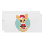 Chihuahua Santa Customized Photo Card