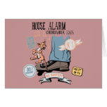 Chihuahua Security Alarm Funny New Invention Greeting Card