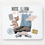Chihuahua Security Alarm Funny New Invention Mousepad