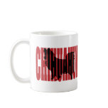 Chihuahua silhouette, long coat coffee mugs