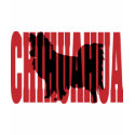 Chihuahua silhouette, long coat t-shirts