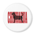 Chihuahua silhouette magnets