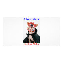 Chihuahua Small But Mighty Breed Custom Photo Card