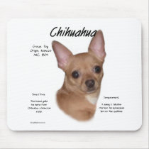 Chihuahua (smooth) History Design Mouse Pads