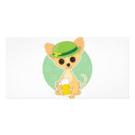 Chihuahua St. Pat's Customized Photo Card