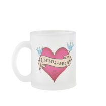 Chihuahua Tattoo Heart mugs