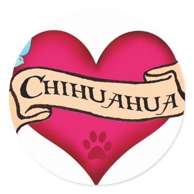 Chihuahua Tattoo Heart t-shirts, apparel & gifts for Chihuahua dog breed 