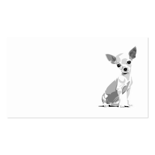 Chihuahua template business card