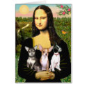 Chihuahua Trio - Mona Lisa cards