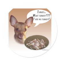 Chihuahua Turkey stickers