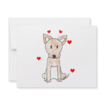 Chihuahua Valentine Ears invitations by giftsjustforuholiday Chihuahua Valentine Ears invitations