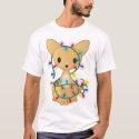 Chihuahua with Christmas Lights t-shirts