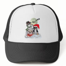 Chihuahua with Snowman Apparel Hats