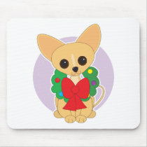 Chihuahua Wreath Mousepad